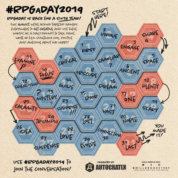RPGaDay 2019 Graphic