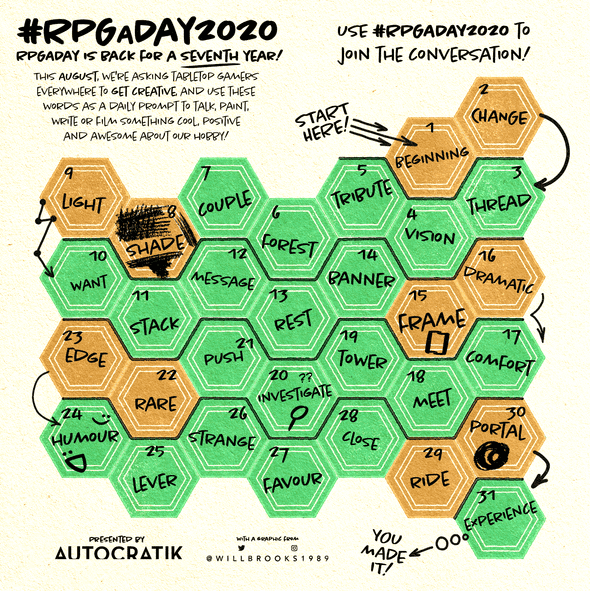 RPGaDay 2020 Graphic